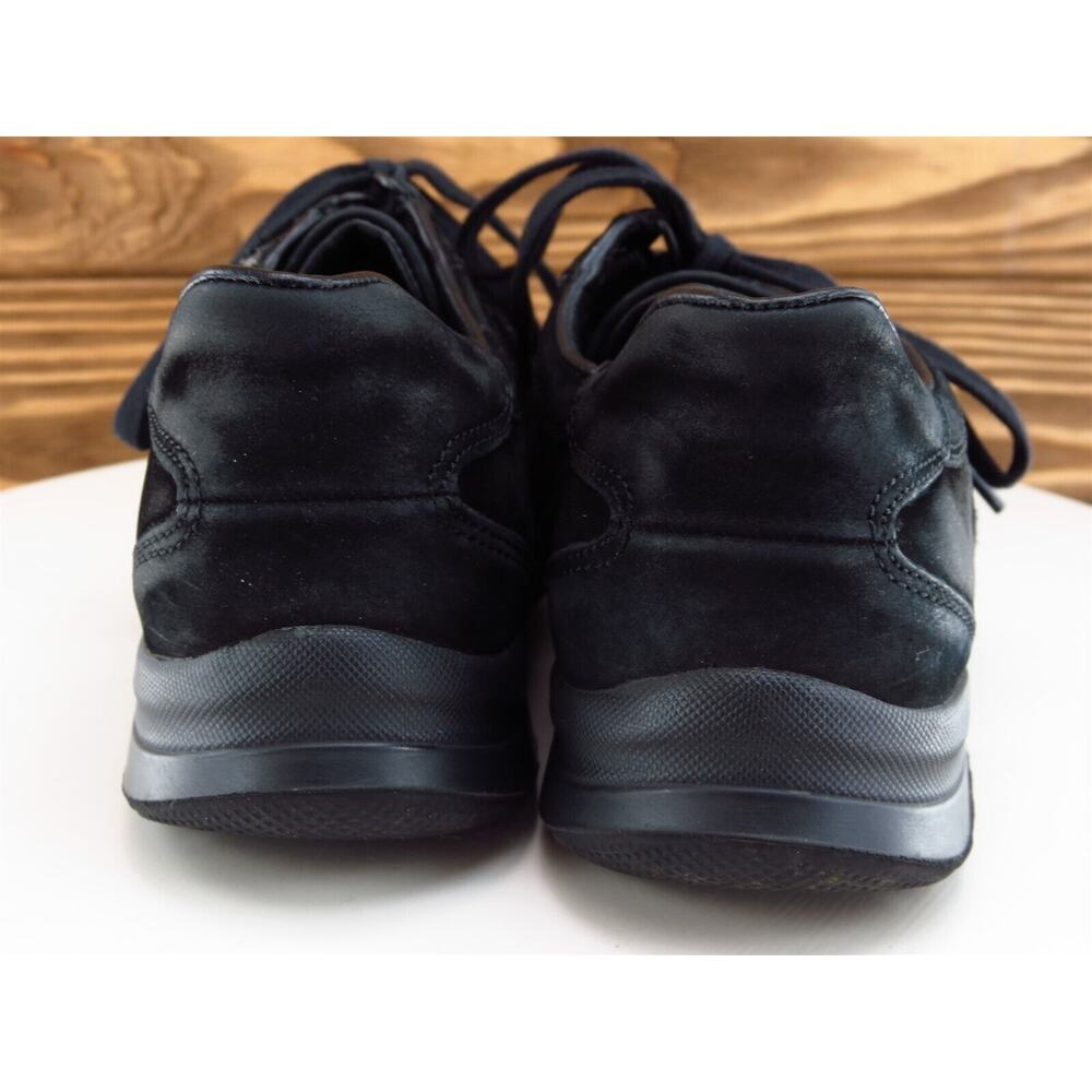 Mephisto Size 6.5 Sneaker Black Leather Medium Lace Up Women - Picture 7 of 11